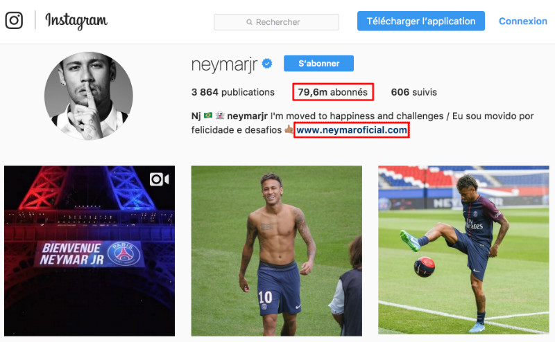 Neymar’s Instagram Account